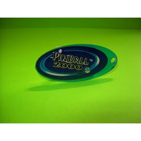 Pinball 2000 Game Machine Plastic Keychain Original Promo Space Age - Picture 2 of 5